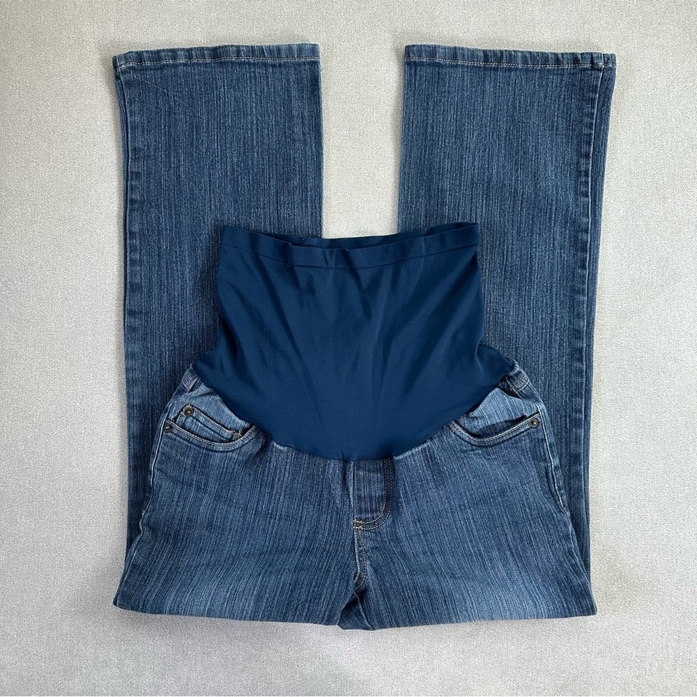 Motherhood Maternity Bootcut Jeans. Medium Petite.